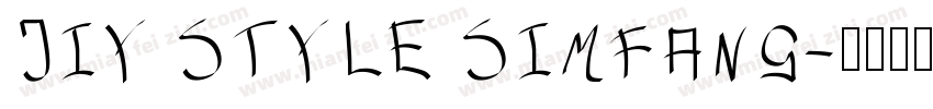 JIY STYLE SIMFANG字体转换